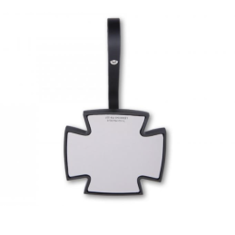 IRON CROSS Highsider stuureind spiegel zwart bar-end