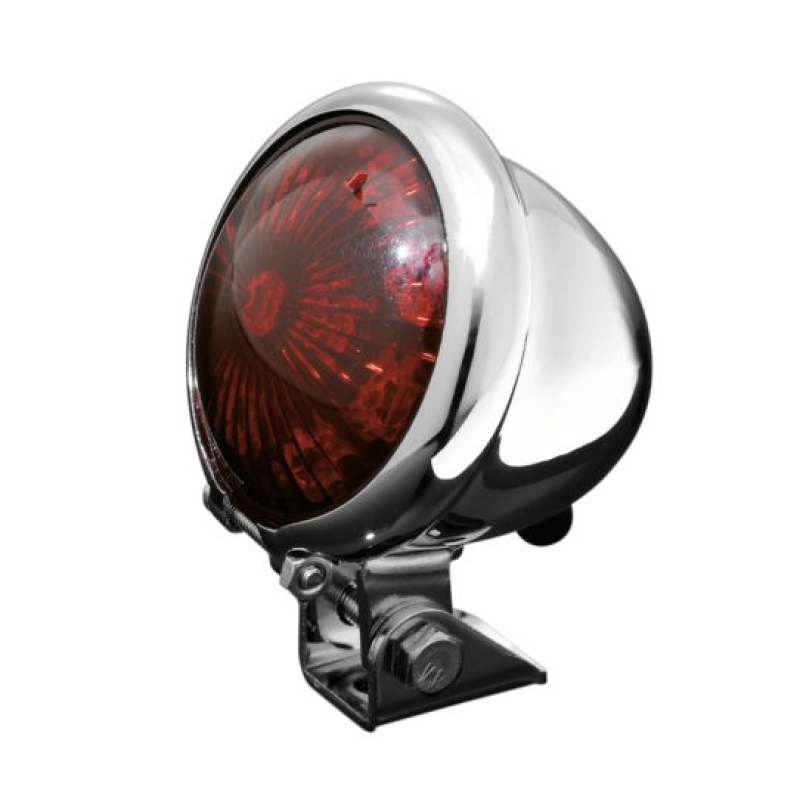 Highway Hawk Old Skool LED Achterlicht Chroom met E-keur