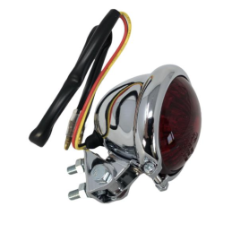 Highway Hawk Old Skool LED Achterlicht Chroom met E-keur
