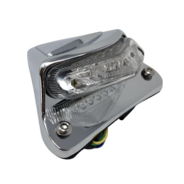 Highway Hawk LED Achterlicht met Kentekenplaathouder Chroom