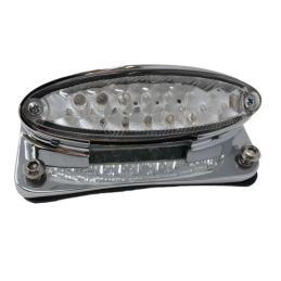 Highway Hawk LED Achterlicht met Kentekenplaathouder Chroom