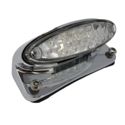 Highway Hawk LED Achterlicht met Kentekenplaathouder Chroom