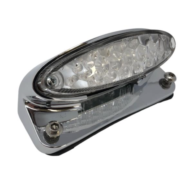 Highway Hawk LED Achterlicht met Kentekenplaathouder Chroom