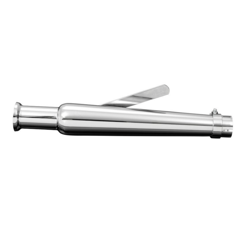 Trumpet uitlaatpijp 38–45 mm 47 cm chroom Highway Hawk