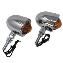 Highway Hawk Knipperlicht Bullet Light Small Chroom – M8 12V 21W
