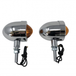 Highway Hawk Knipperlicht Bullet Light Small Chroom – M8 12V 21W