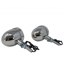 Highway Hawk Knipperlicht Bullet Light Small Chroom – M8 12V 21W