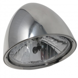 Billet koplamp aluminium H4 12V E-keur Highway Hawk