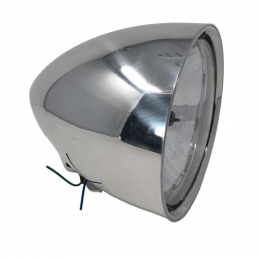 Billet koplamp aluminium H4 12V E-keur Highway Hawk