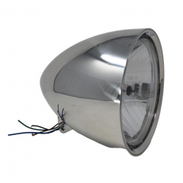 Billet koplamp aluminium H4 12V E-keur Highway Hawk