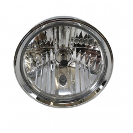 Billet koplamp chroom H4 12V E-keur Highway Hawk