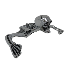 Skull ornament oud zilver 85 mm Highway Hawk