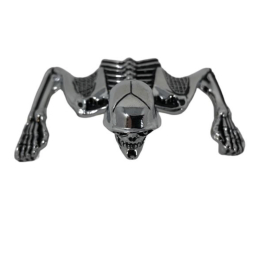 Skull ornament oud zilver 85 mm Highway Hawk