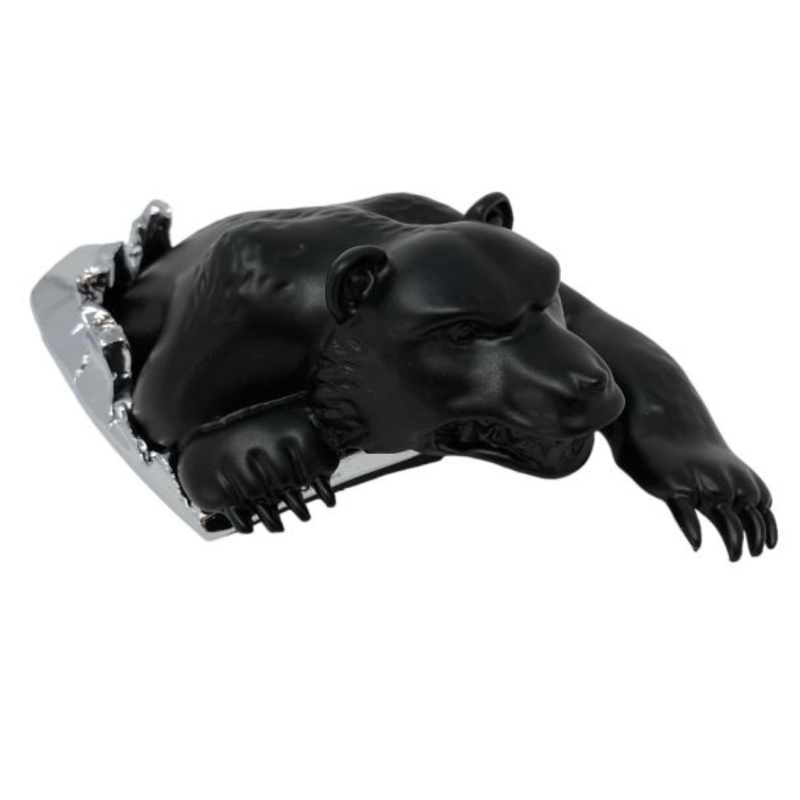 Hunting Bear ornament chroom zwart Highway Hawk