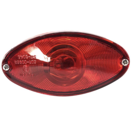 Cat-Eye Achterlicht met Kentekenverlichting Chroom