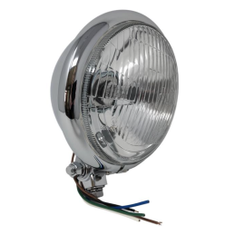 Bates Style koplamp chroom H4 E-keur Highway Hawk