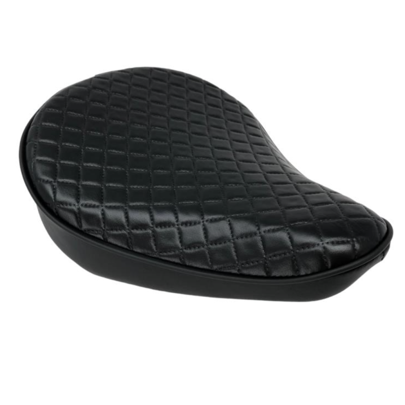 Bobber Style solo zadel zwart steekpatroon Highway Hawk