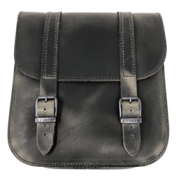 Achterbrugtas links echt leer 7,5L – Harley Softail 2018-up