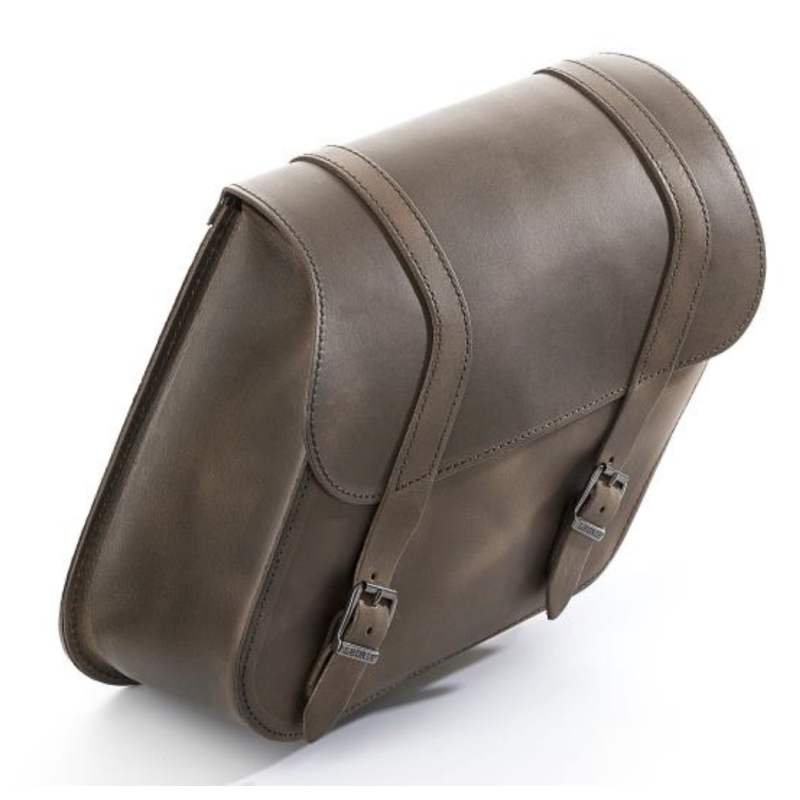 Ledrie zadeltas rechts bruin leer 11L – Harley-Davidson