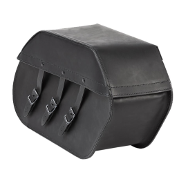 Ledrie Rigid zadeltassen zwart leer 20L