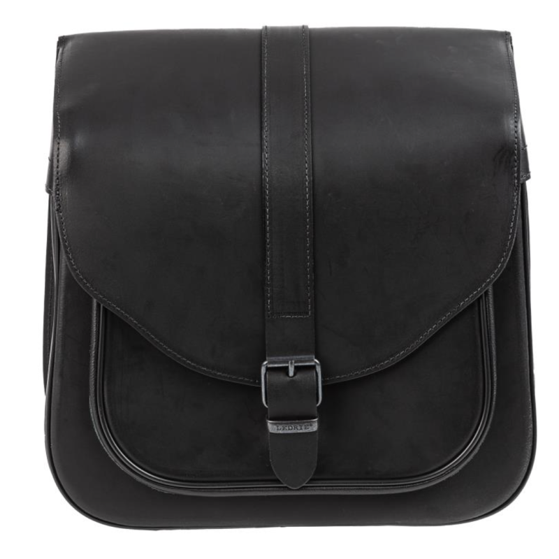 Ledrie Postman zadeltas zwart leer 37L