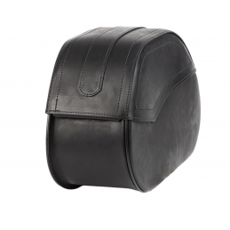 Ledrie Rigid zadeltassen zwart leer 20L