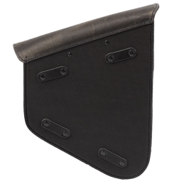 Ledrie achterbrugtas links bruin leer 9L – Harley, Suzuki, Yamaha