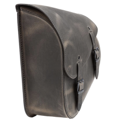 Ledrie achterbrugtas links bruin leer 9L – Harley, Suzuki, Yamaha