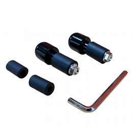 Stuurgewichten 22 mm zwart aluminium JMP mini