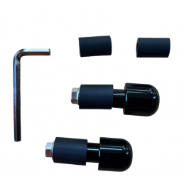 Stuurgewichten 22 mm zwart aluminium JMP mini
