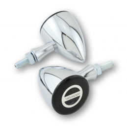 Rocket Bullet LED Knipperlicht Achterlicht Remlicht Chroom
