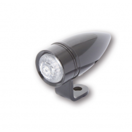 Knipperlicht Highsider "Mono Bullet Short" led met E-keur - Kleur zwart