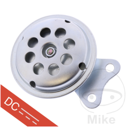Zilveren claxon 72 mm 12V JMP 110 dB