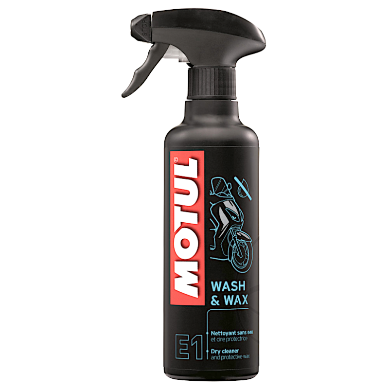 Motul E1 Wash & Wax – Droogreiniger voor Motorfietsen