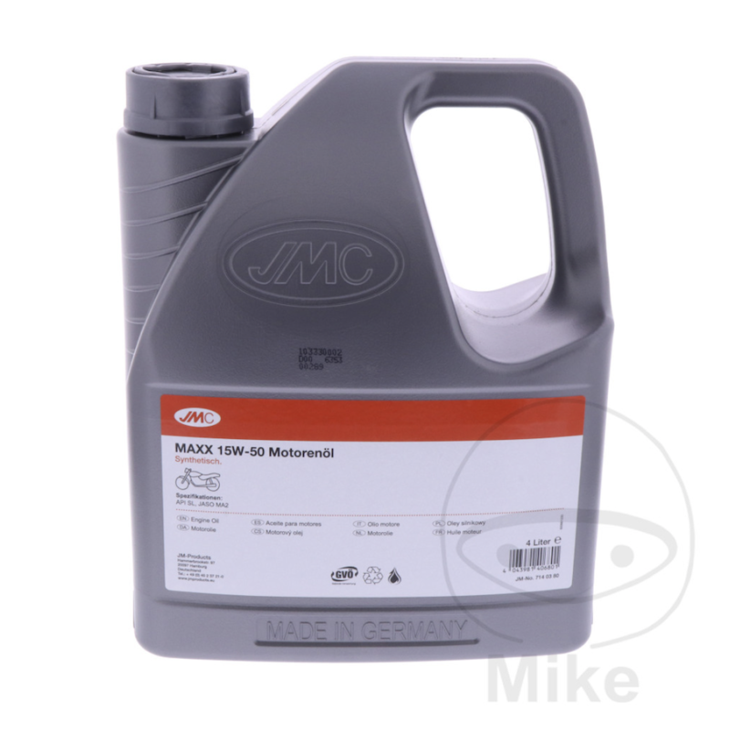 Motorolie 15W50 4T synthetisch 4L JMC MAXX