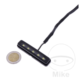 Mini LED Kentekenverlichting JMP Zwart met Plakstrip