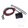 12V accu tester voor permanente montage op stuur of buis van Baas