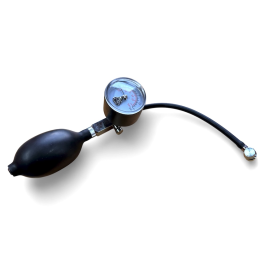 JMP hand luchtpomp 1 bar met manometer voor vering