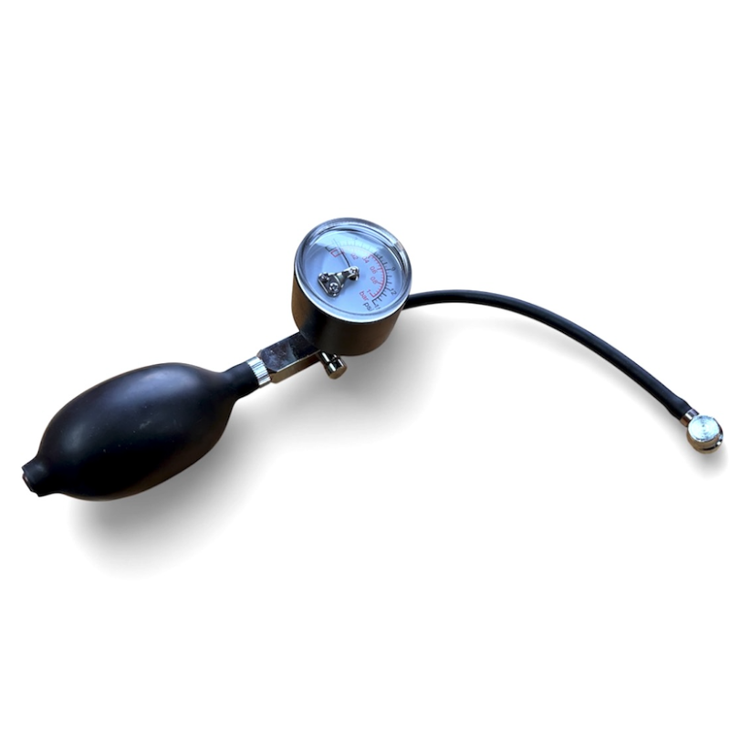 JMP hand luchtpomp 1 bar met manometer voor vering