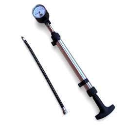 JMP Handpomp met Manometer – Tot 4,0 Bar | Voor Banden & Vorken