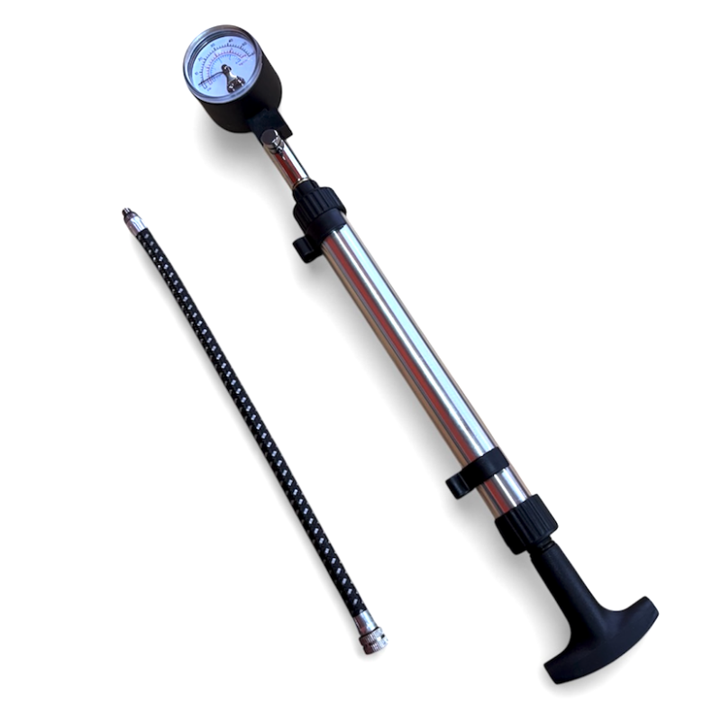 JMP Handpomp met Manometer – Tot 4,0 Bar | Voor Banden & Vorken