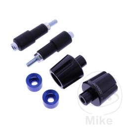 Daytona stuurgewichten alu zwart blauw 14–19 mm