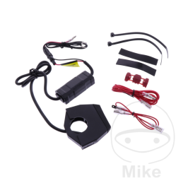 Daytona dubbele USB-A stuurklem 22 mm 24W