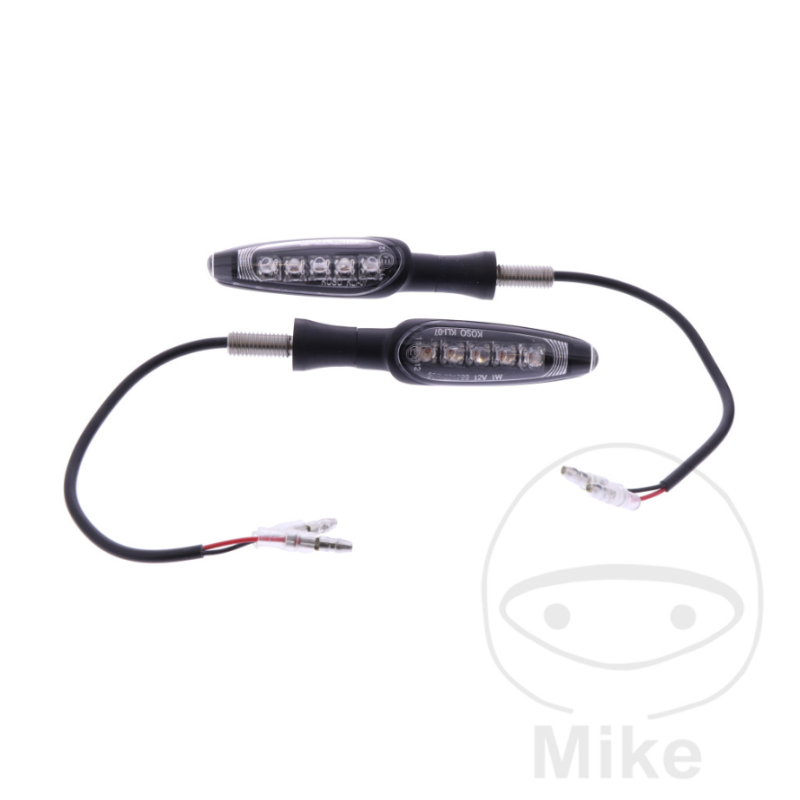 Daytona LED knipperlichten M8 zwart mat E-keur