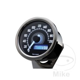 Daytona kilometerteller snelheidsmeter 60 mm chroom