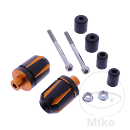 Daytona stuurgewichten alu zwart oranje 14–19 mm