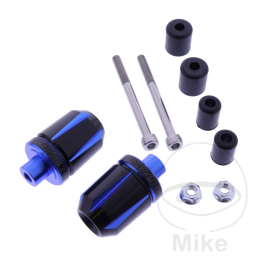 Daytona stuurgewichten alu zwart blauw 14–19 mm