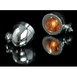 Highsider Smart Bullet Flat knipperlicht chroom oranje