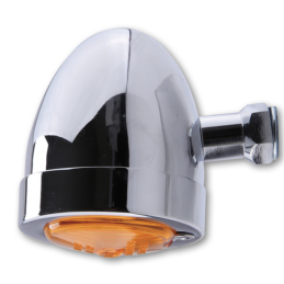 Highsider Smart Bullet Flat knipperlicht chroom oranje