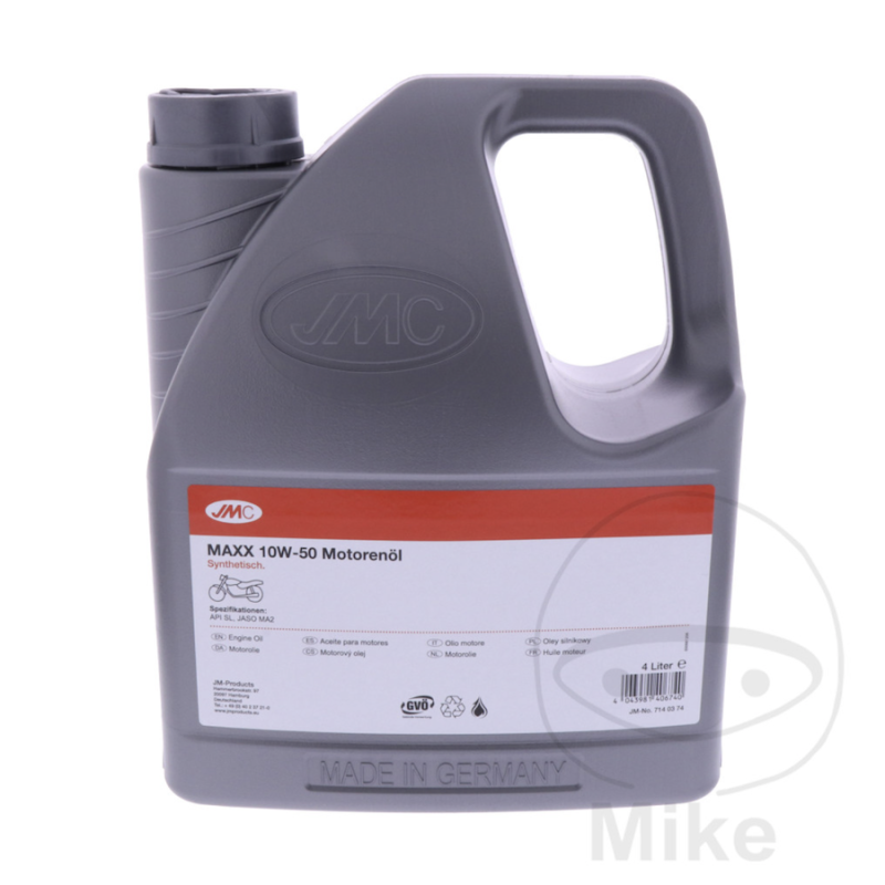 Motorolie 10W50 4T synthetisch 4L JMC MAXX